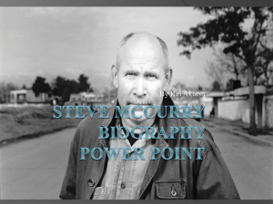 Steve McCurry Biography Power Point