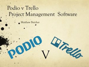 Podio v Trello Project Management Software