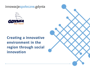 Creating an innovative environment in the region through