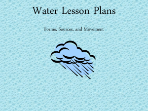 Water Lesson Plans