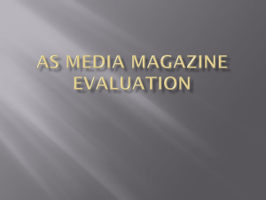 As Media magazine Evaluation In what ways does