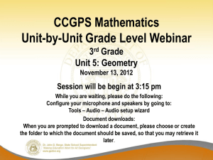 CCGPS Mathematics unit 5 template