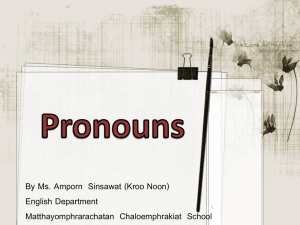 Pronoun - WordPress.com
