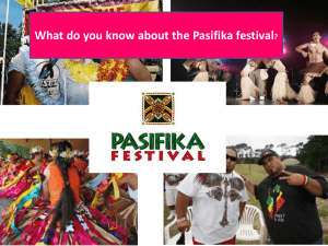 What do you know about the Pasifika festival?