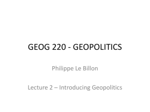 Introducing geopolitics 2