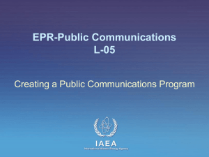 L-05 Creating a Public Communications Program