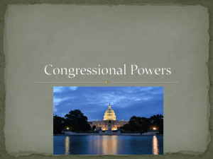 Congressional Powers