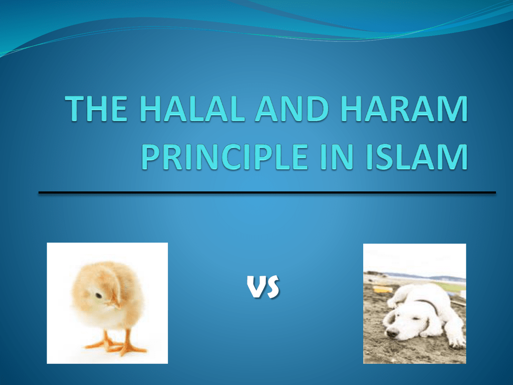 the halal and haram principle in islam topic