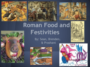 Roman Food and Festivities
