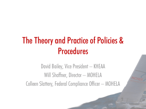 Managing Policies and Procedures