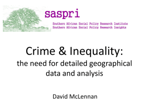 McLennan Crime and inequality