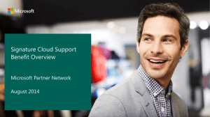 Benefit Overview_Signature Cloud Support 9 2 14