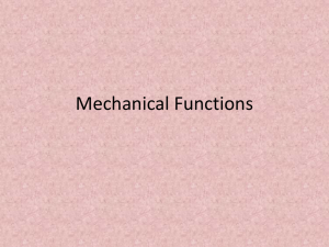 Mechanical Functions