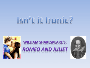 Appendix 1 - Dramatic Irony in Romeo and Juliet