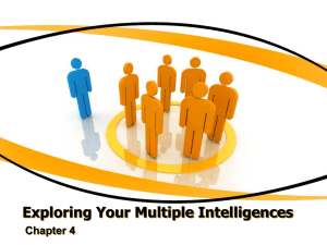 Exploring Your Multiple Intelligences