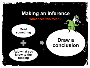 Making an Inference