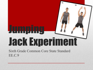 Jumping Jack Experiment