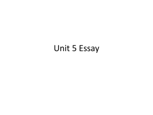Unit 5 essayoutline powerpoint(1)