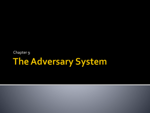 The Adversary System - LegalStudiesYr12LSC