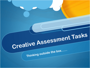 Creative Assessment Tasks
