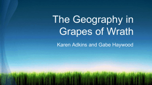 The Geography in Grapes of Wrath