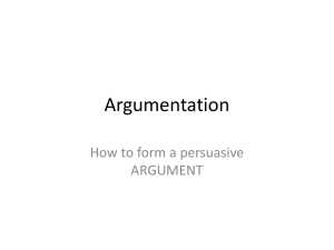 argumentation PowerPoint