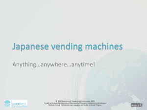 Japanese Vending Machines: Culture & Products