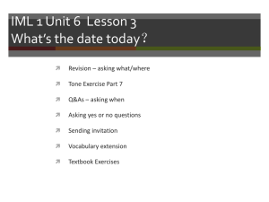 IML 1 Unit 6 Lesson 3