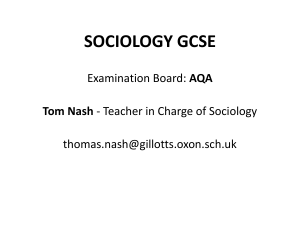 Sociology - Year 10 Information Evening (1)