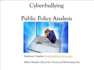 Cyber-bullying Public Policy Analysis