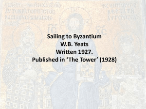 12 Yeats – Sailing to Byzantium