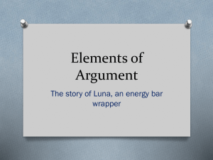 Elements of Argument & Luna