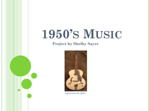 1950`s Music powerpoint for ss