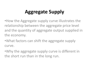 Short-Run and Long-Run Aggregate Supply