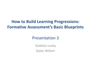Learning Progressions Symposium