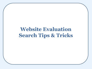 Website Evaluation - BHS Library Cyber Center
