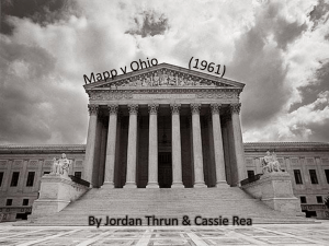 Mapp v Ohio – Jordan T and Cassie R