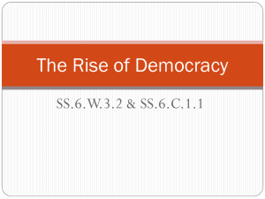 Chapter 26 Rise of Democracy