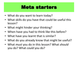 Meta starters - Suffolk Maths