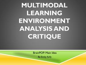 Multimodal PowerPoint - MultiModal Learning Environments