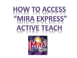 instructions how to access mira express