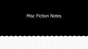Misc Fiction Notes