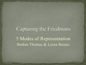 Capturing the Friedmans presentation