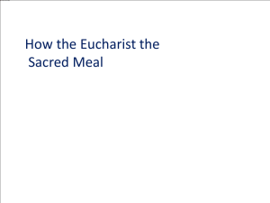 YR4 Eucharist the Sacred Meal