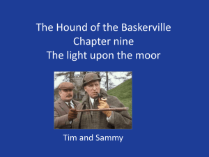 The Hound of the Baskerville Chapter nine The light upon the moor