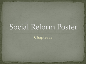 Social Reform Poster Activity