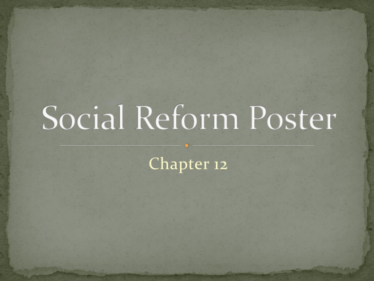 Other Terms For Social Reform