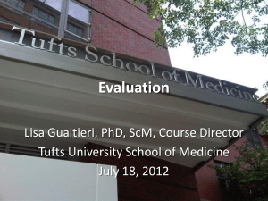 Formative evaluation - Web Strategies for Health Communication