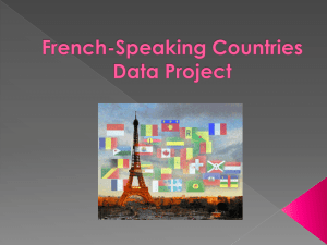 French-Speaking Countries Excel Project