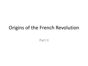 Origins of the French Revolution Part II